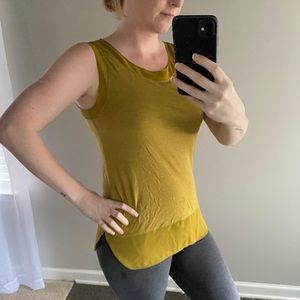 Ann Taylor Loft Olive Green Loose Dressy Tank